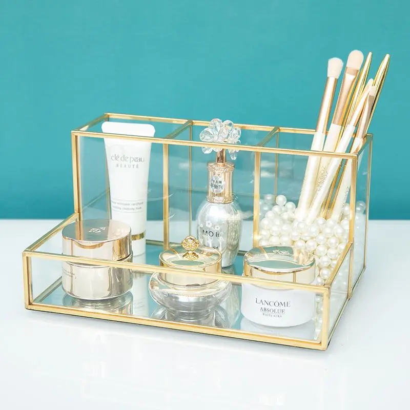 Glass Makeup Brush Box Holder Jewelry Box Eyebrow Pencil Bucket Lipstick Makeup Organizer Desktop Cosmetic Storage Box
Glass Makeup Brush Box Holder Jewelry Box Eyebrow Pencil Bucket Lipstick Makeup Organizer Desktop Cosmetic Storage Box
