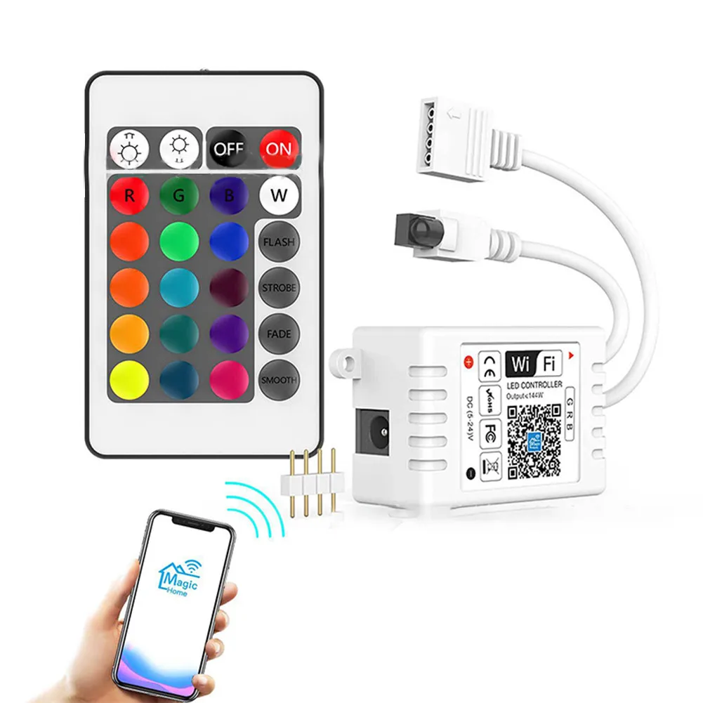 DC 12-24V Wireless WiFi Controller RGB IR LED Controller LED Controller Dimmer Timer Mini WiFi Dimmable Controller
DC 12-24V Wireless WiFi Controller RGB IR LED Controller LED Controller Dimmer Timer Mini WiFi Dimmable Controller