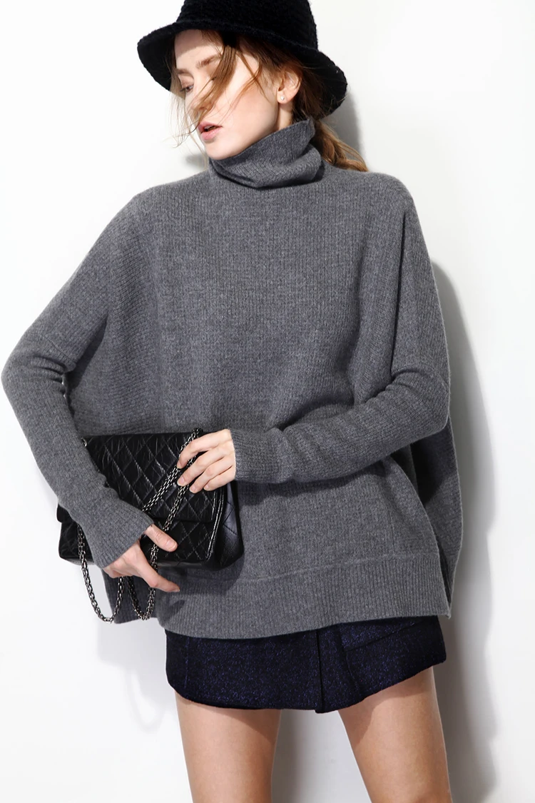 2020 Autumn winter clothes Women New Cashmere Sweater Woman Knitted Sweater Fashion Turtleneck Women Loose Large size Pullover
2020 Autumn winter clothes Women New Cashmere Sweater Woman Knitted Sweater Fashion Turtleneck Women Loose Large size Pullover