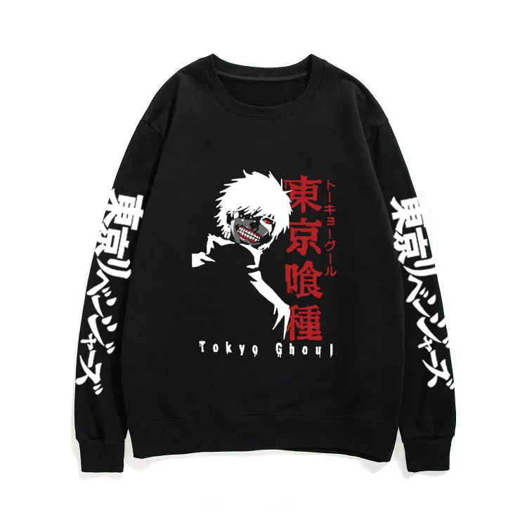 Anime Tokyo Revengers Letter Print Sweatshirt Tokyo Ghoul Kaneki Ken Graphic Print Pullover Men Women Fashion Loose Sweatshirts
Anime Tokyo Revengers Letter Print Sweatshirt Tokyo Ghoul Kaneki Ken Graphic Print Pullover Men Women Fashion Loose Sweatshirts