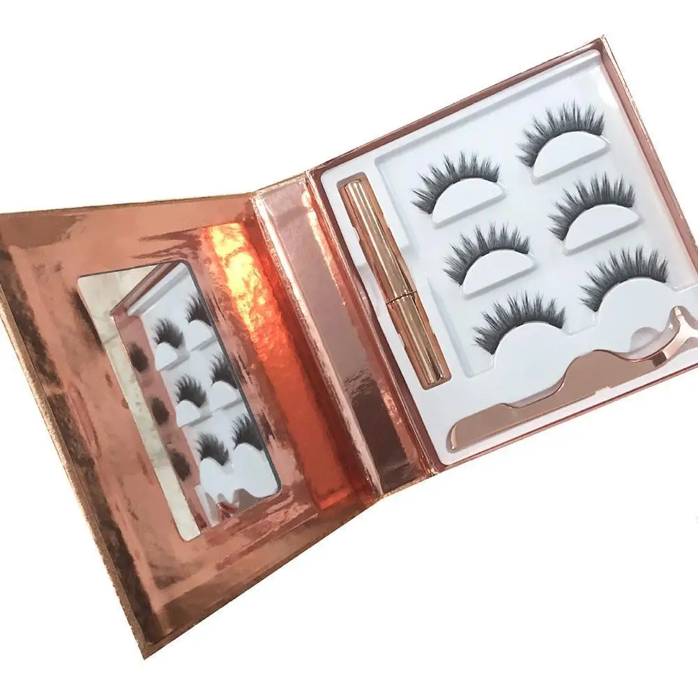 3 Pairs Magnetic Eyelashes 3D Mink Eyelashes Magnetic Waterproof Eyeliner Tweezer Magnetic False Eyelash Handmade lash Makeup 
3 Pairs Magnetic Eyelashes 3D Mink Eyelashes Magnetic Waterproof Eyeliner Tweezer Magnetic False Eyelash Handmade lash Makeup
