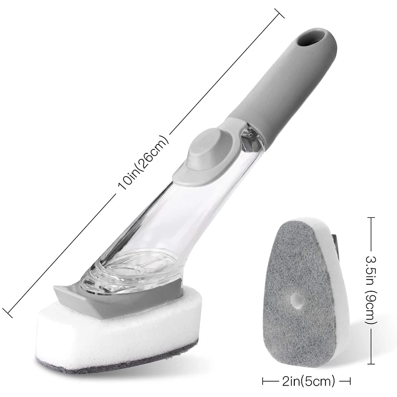 2021 Soap Control Dishes Wand Scrub Brush 1 Dishes Wands and 4 Refill Replacement Sponges Heads Kitchen Cleaning Sponges TY53
2021 Soap Control Dishes Wand Scrub Brush 1 Dishes Wands and 4 Refill Replacement Sponges Heads Kitchen Cleaning Sponges TY53