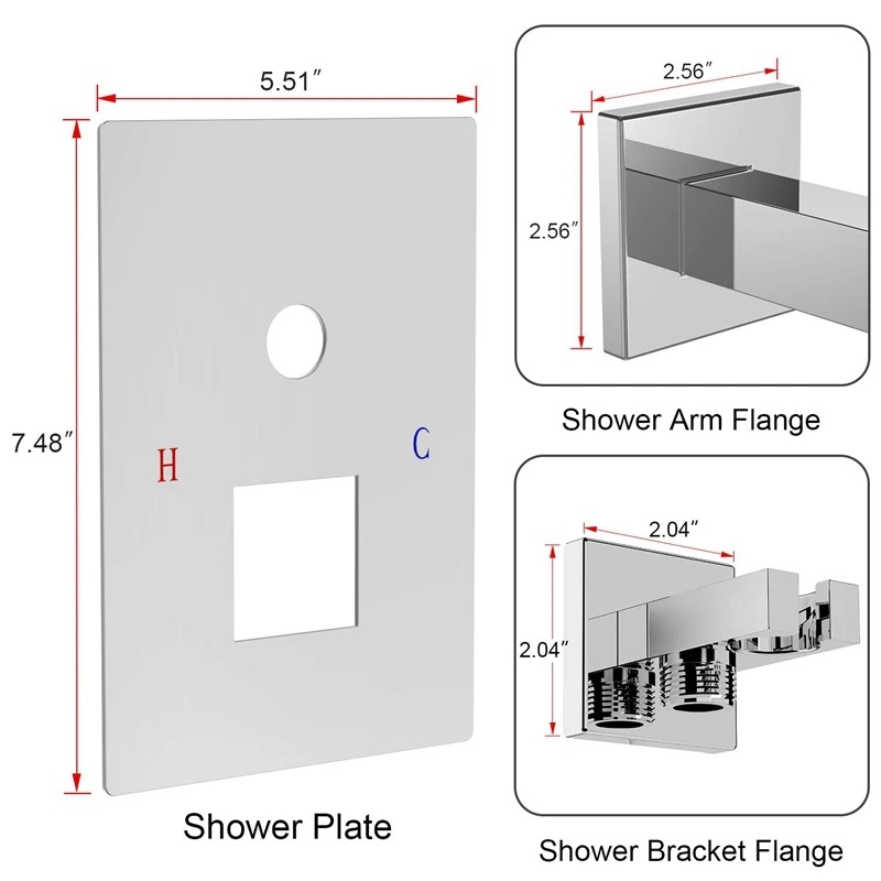 Bathroom Luxury Rain Mixer Shower Combo Set Wall Mounted Rainfall Shower Head Faucet Polished Chrome 10 Inches
Bathroom Luxury Rain Mixer Shower Combo Set Wall Mounted Rainfall Shower Head Faucet Polished Chrome 10 Inches