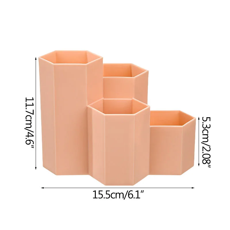 Hexagonal Pen Holder Storage Box Plastic Desk Stationery Organizer Desktop Storage Rack for Student Home Office Home Accessories
Hexagonal Pen Holder Storage Box Plastic Desk Stationery Organizer Desktop Storage Rack for Student Home Office Home Accessories