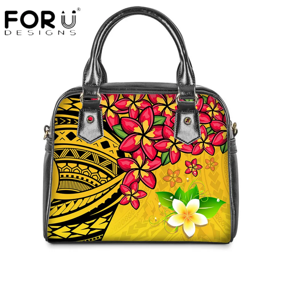 FORUDESIGNS Women PU Shoulder Bag Plumeria Flower Polynesian Pattern Luxury Design Totes Bags for Women Ladies Sac A Main
FORUDESIGNS Women PU Shoulder Bag Plumeria Flower Polynesian Pattern Luxury Design Totes Bags for Women Ladies Sac A Main
