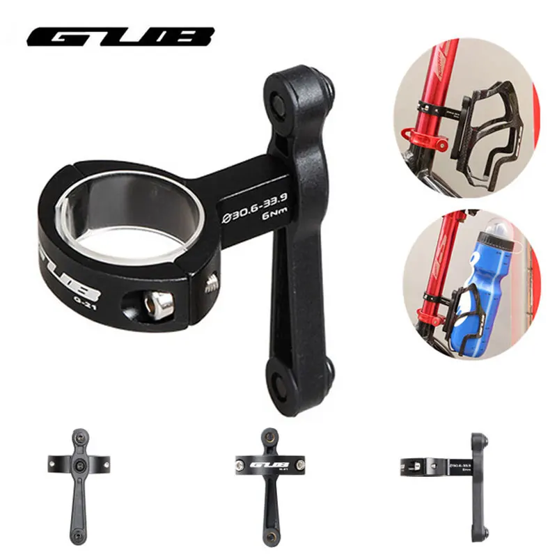 GUB Aluminum Alloy Bicycle Seat Bottle Cage Adapter Converter Adjustable For 30.9-33.9mm MTB Road Bike Handlebar Holder Clips 
GUB Aluminum Alloy Bicycle Seat Bottle Cage Adapter Converter Adjustable For 30.9-33.9mm MTB Road Bike Handlebar Holder Clips