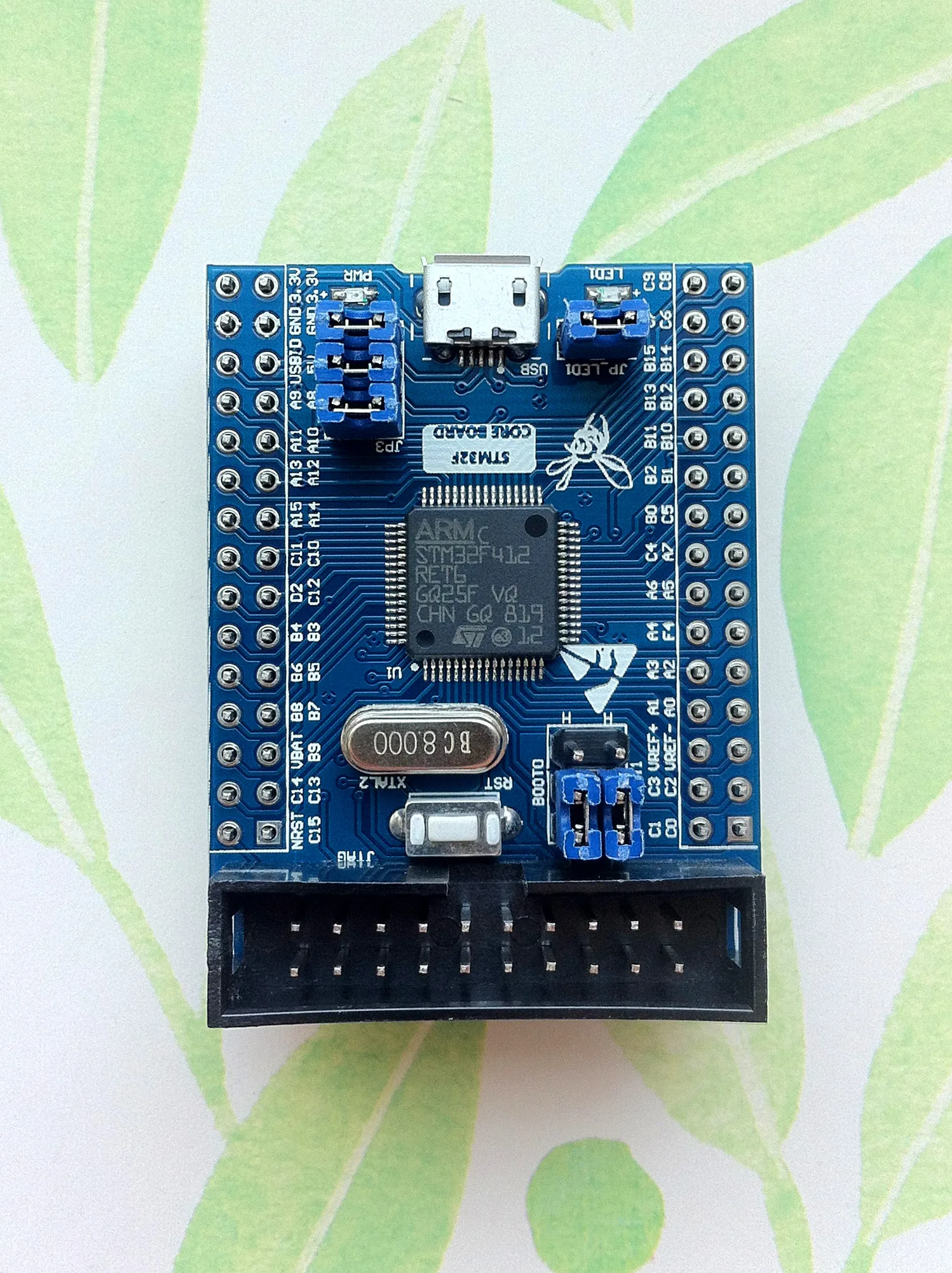 Материнская плата Stm32f412, минимальная системная плата Stm32f412ret6, макетная плата Stm32f412re
Материнская плата Stm32f412, минимальная системная плата Stm32f412ret6, макетная плата Stm32f412re