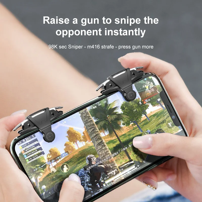 2pcs/lot PUBG Mobile Controller Gamepad Free Fire L1 R1 Trigger PUBG Mobile Gamepad Fire Button Handle For IPhone Android Phone 
2pcs/lot PUBG Mobile Controller Gamepad Free Fire L1 R1 Trigger PUBG Mobile Gamepad Fire Button Handle For IPhone Android Phone