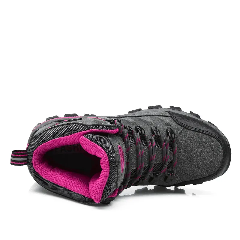 Winter High Top Women Hiking Waterproof Trekking Boots Mountain Climbing Shoes Sports Rubber Sole Shoes Nubuck Men Couple
Winter High Top Women Hiking Waterproof Trekking Boots Mountain Climbing Shoes Sports Rubber Sole Shoes Nubuck Men Couple