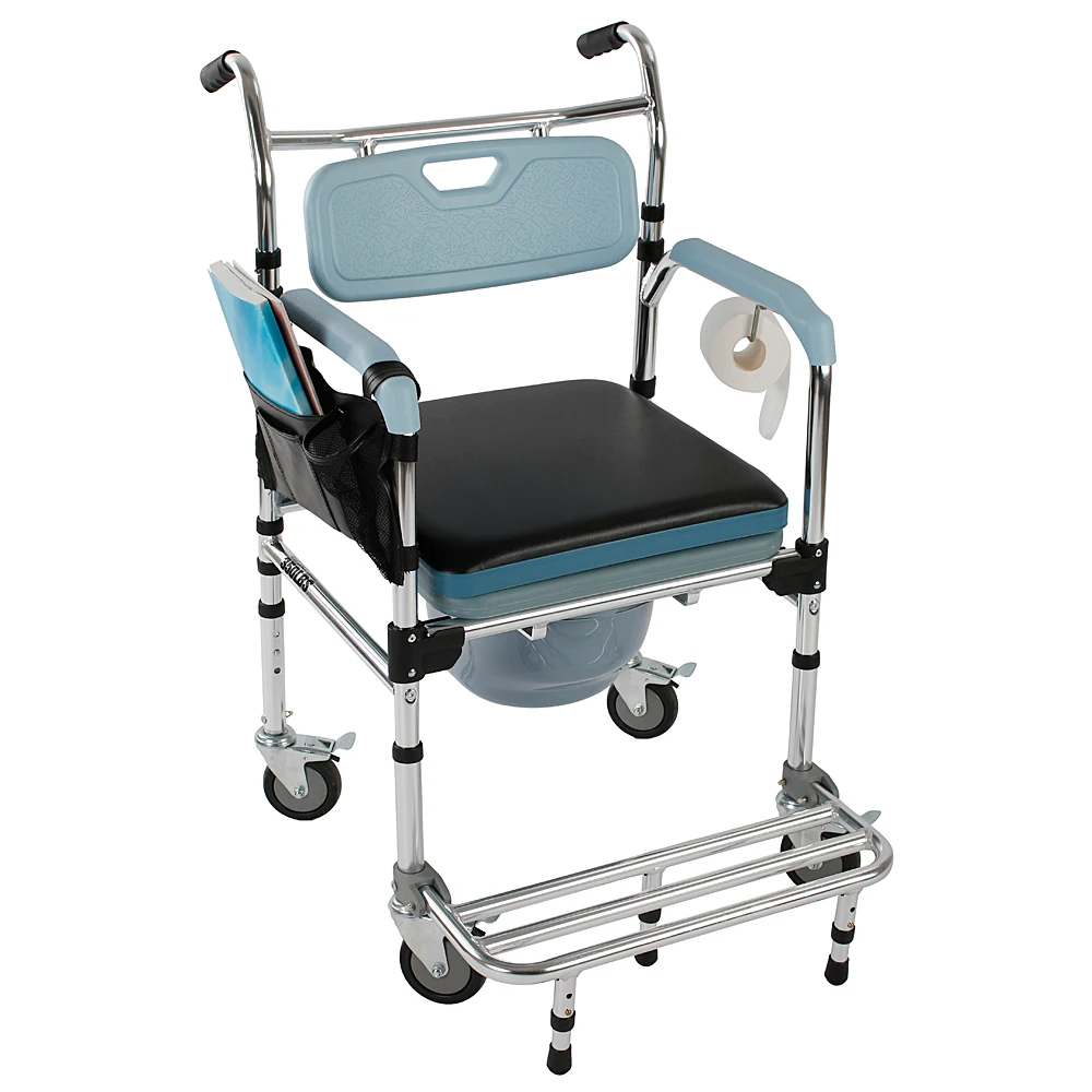 4 In 1 Foldable Multifunctional Aluminum Elder People Disabled People Pregnant Women Commode Chair Bath Chair Wheelchair Tool
4 In 1 Foldable Multifunctional Aluminum Elder People Disabled People Pregnant Women Commode Chair Bath Chair Wheelchair Tool