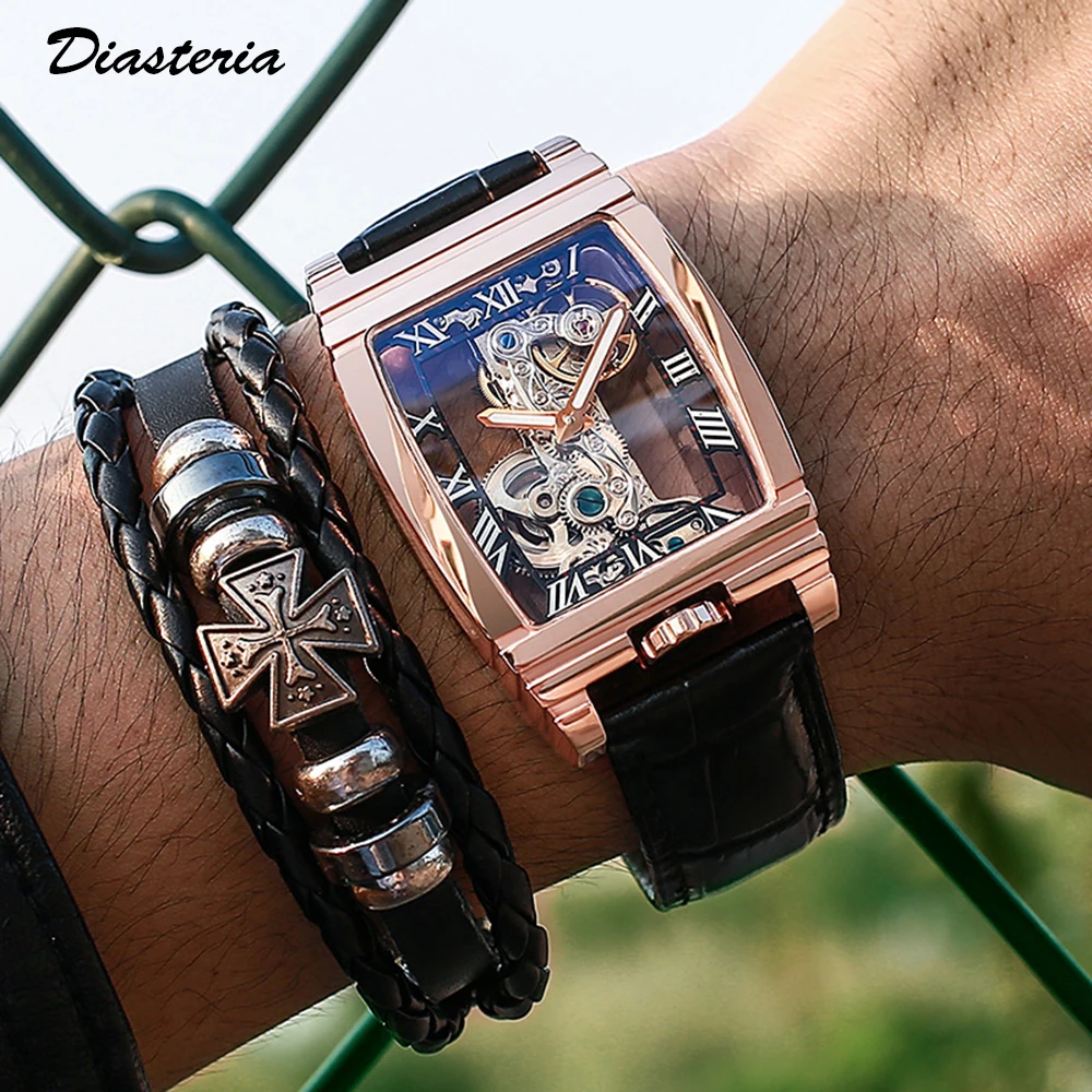 Watch Men Skeleton Automatic Mechanical Watch Mens Top Brand Luxury Watches Simple Hollow Stainless Steel Luminous Hands Watch
Watch Men Skeleton Automatic Mechanical Watch Mens Top Brand Luxury Watches Simple Hollow Stainless Steel Luminous Hands Watch