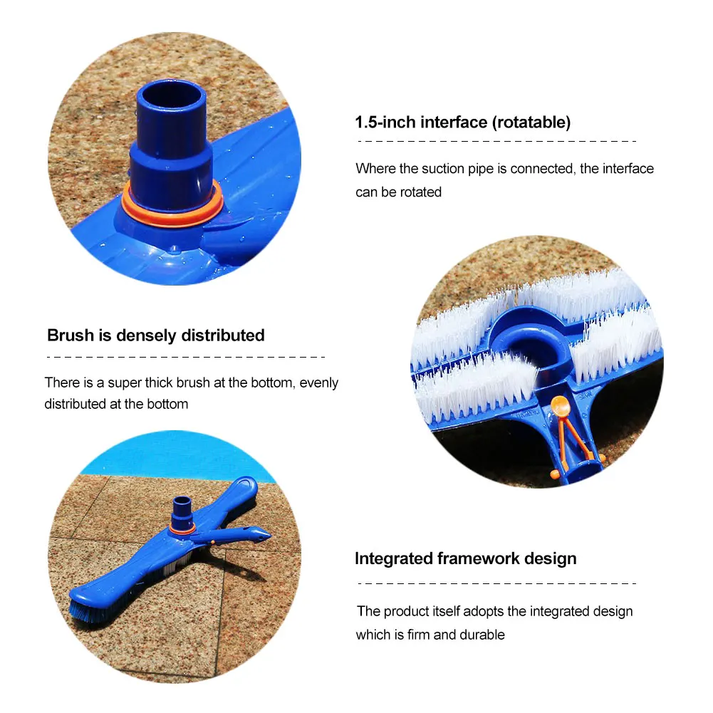 20 inch Swimming Pool Brush Wall Tile Floor Cleaning Brush Head Pool Cleaning Tool Pool Accessories
20 inch Swimming Pool Brush Wall Tile Floor Cleaning Brush Head Pool Cleaning Tool Pool Accessories