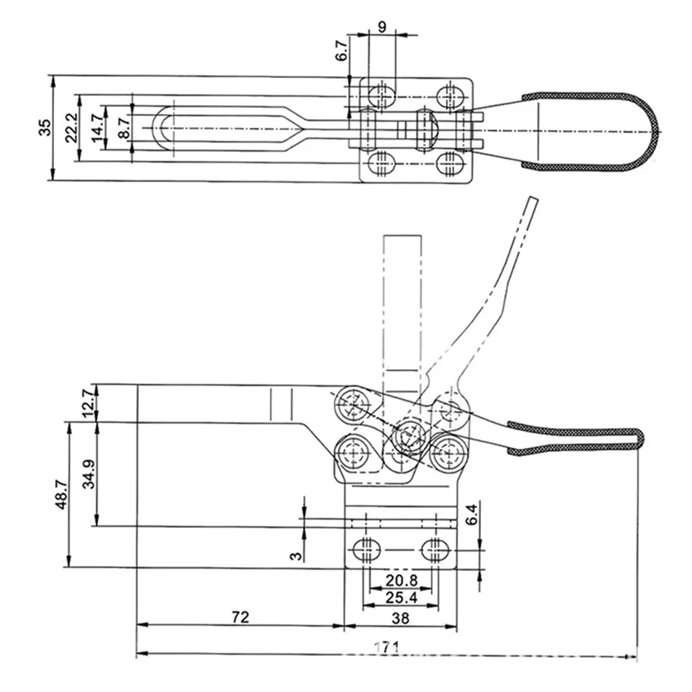 Toggle Clamp 227KG Holding Capacity Quick Release Vertical Type GH-225D For Machine Operation High Qulaity
Toggle Clamp 227KG Holding Capacity Quick Release Vertical Type GH-225D For Machine Operation High Qulaity