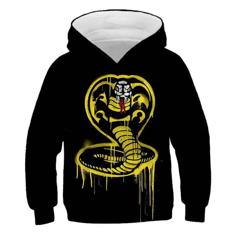 2021 Autumn Kids Hoodie 3D COBRA KAI Sweatshirts Harajuku Hip Hop Hooded COBRA KAI boys girls Casual Popular pullovers 4T-14T
2021 Autumn Kids Hoodie 3D COBRA KAI Sweatshirts Harajuku Hip Hop Hooded COBRA KAI boys girls Casual Popular pullovers 4T-14T