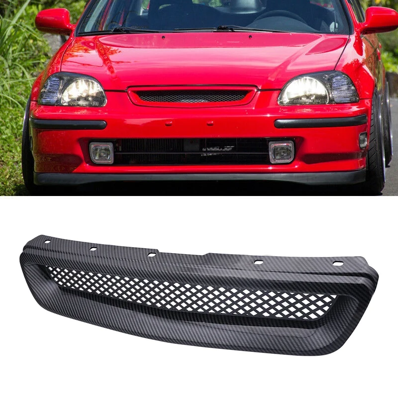 Car Carbon Fiber Mesh ABS Front Hood Grille Grill for 96-98 Honda Civic EJ/EK JDM Type R
Car Carbon Fiber Mesh ABS Front Hood Grille Grill for 96-98 Honda Civic EJ/EK JDM Type R