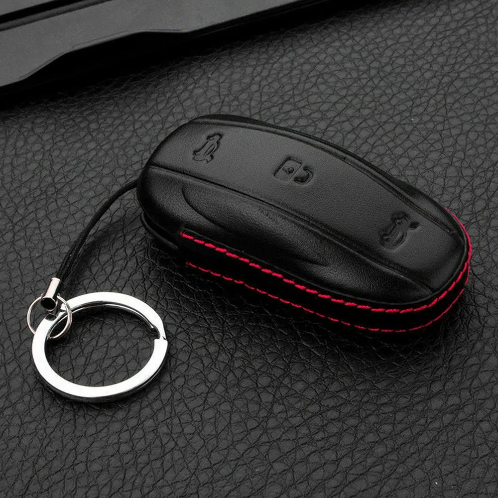 With Key Chain Car Key Fob Case Cover Protected Bag For Tesla Model S/X Fob Genuine Leather
With Key Chain Car Key Fob Case Cover Protected Bag For Tesla Model S/X Fob Genuine Leather