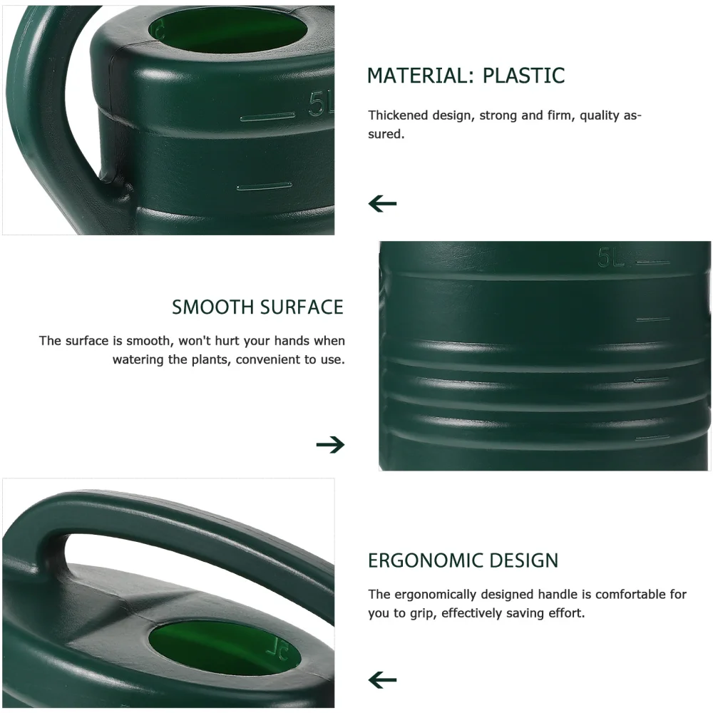 1Pc 5L Capacity Plant Watering Pot Practical Watering Pot Gardening Tool
1Pc 5L Capacity Plant Watering Pot Practical Watering Pot Gardening Tool