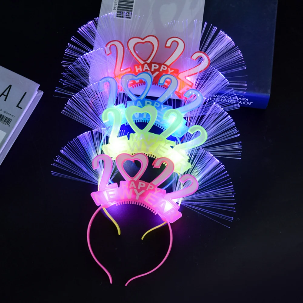 2022 Happy New Year Luminous Headband For Children Kids Party Headwear Decorate Hair Band Show Props Fiber Optic Light Head Band
2022 Happy New Year Luminous Headband For Children Kids Party Headwear Decorate Hair Band Show Props Fiber Optic Light Head Band