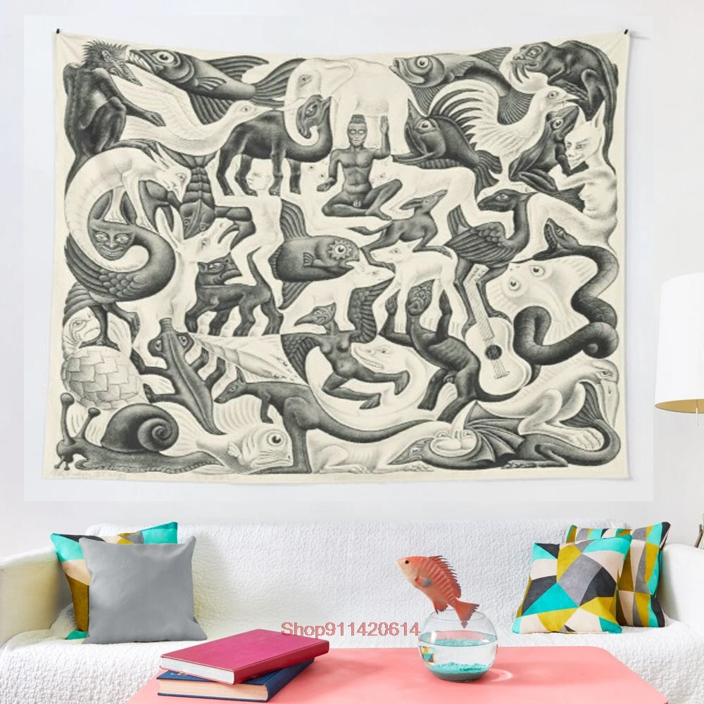 Escher Plane Filling II tapestry Wall Hanging Tapestries for Living Room Beach Towel Blanket
Escher Plane Filling II tapestry Wall Hanging Tapestries for Living Room Beach Towel Blanket