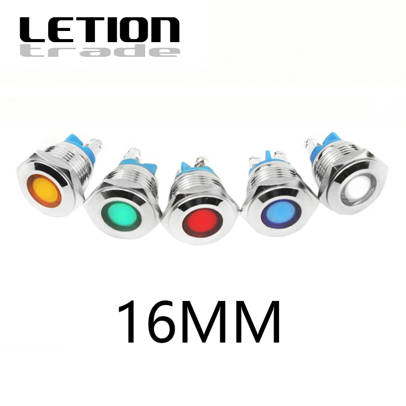 Металлический светодиодный сигнальный индикатор, 16 мм 12 В 24 В 220 В, предупресветильник с винтовым наконечником из нержавеющей стали для автомобиля, лодки, морского транспорта, 20 шт.
Металлический светодиодный сигнальный индикатор, 16 мм 12 В 24 В 220 В, предупресветильник с винтовым наконечником из нержавеющей стали для автомобиля, лодки, морского транспорта, 20 шт.