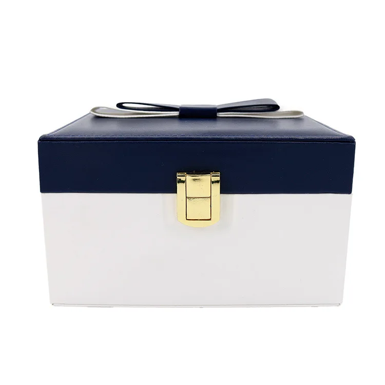 High Quality Double-Layer PU Jewelry Box Women Bow Jewelry Storage Box Large Space Bracelet Necklace Holder Birthday Gift Box
High Quality Double-Layer PU Jewelry Box Women Bow Jewelry Storage Box Large Space Bracelet Necklace Holder Birthday Gift Box