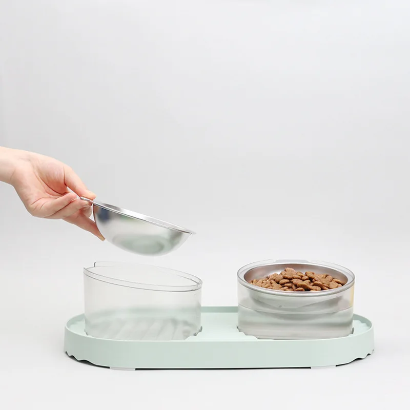 Двойная миска для кошек, уход за шеей, противоскользящая наклонная кормушка из нержавеющей стали для еды, товары для воды для кошек и собак, ...
Двойная миска для кошек, уход за шеей, противоскользящая наклонная кормушка из нержавеющей стали для еды, товары для воды для кошек и собак, ...