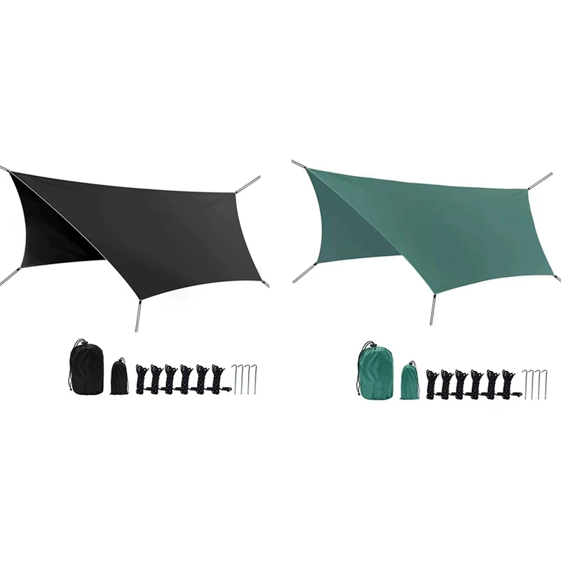 Camping Tarp Waterproof Rain Fly Tent Essential Survival Gear Sunshade Multifunctional Outdoor Awning 118X118Inch
Camping Tarp Waterproof Rain Fly Tent Essential Survival Gear Sunshade Multifunctional Outdoor Awning 118X118Inch