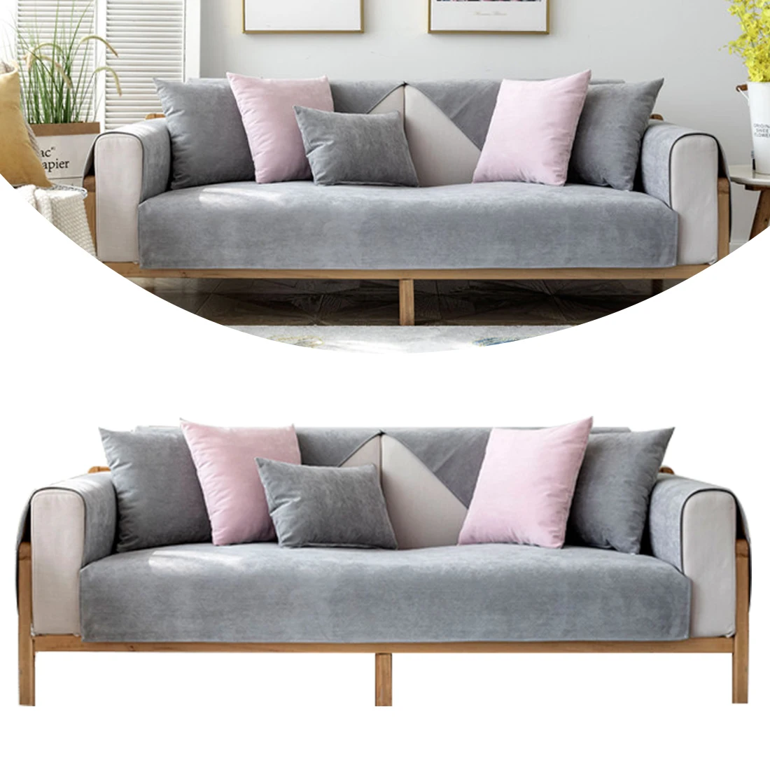 Waterproof Sofa Cover Pet Urine-proof Couch Cover For Seasons Universal Non-slip Solid Color Sofa Covers For Living Room Decor
Waterproof Sofa Cover Pet Urine-proof Couch Cover For Seasons Universal Non-slip Solid Color Sofa Covers For Living Room Decor