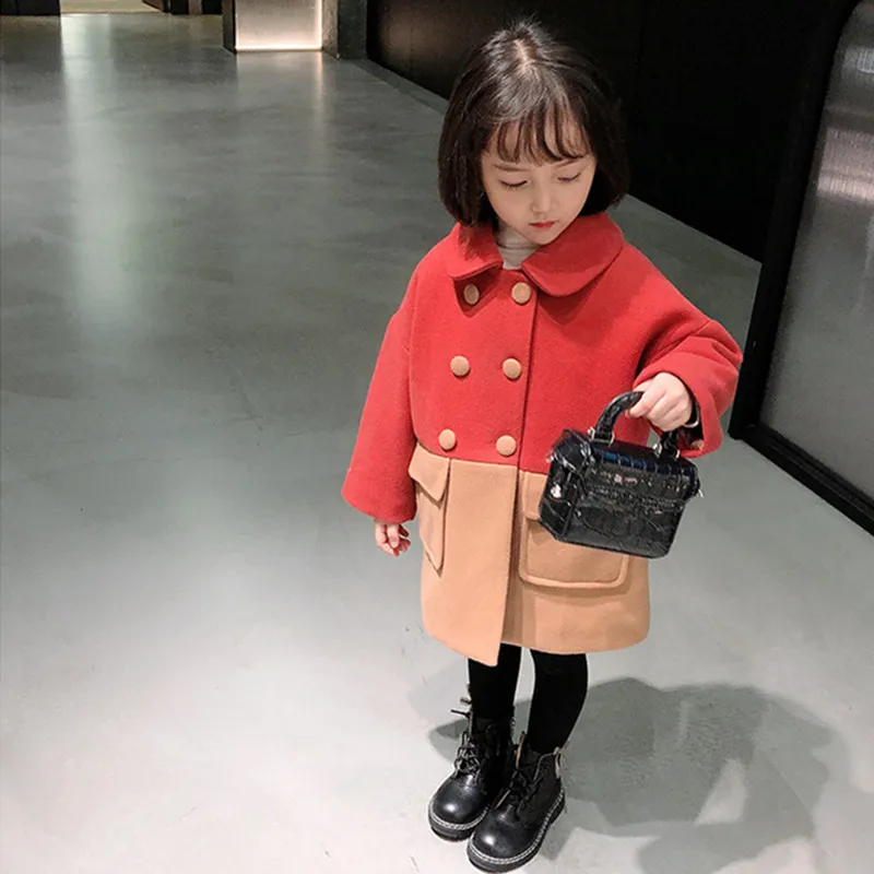 DFXD 2020 зимнее Новое поступление шерстяное пальто для маленьких девочек в английском стиле двубортное длинное Модное детское пальто Детская ... 
DFXD 2020 зимнее Новое поступление шерстяное пальто для маленьких девочек в английском стиле двубортное длинное Модное детское пальто Детская ...