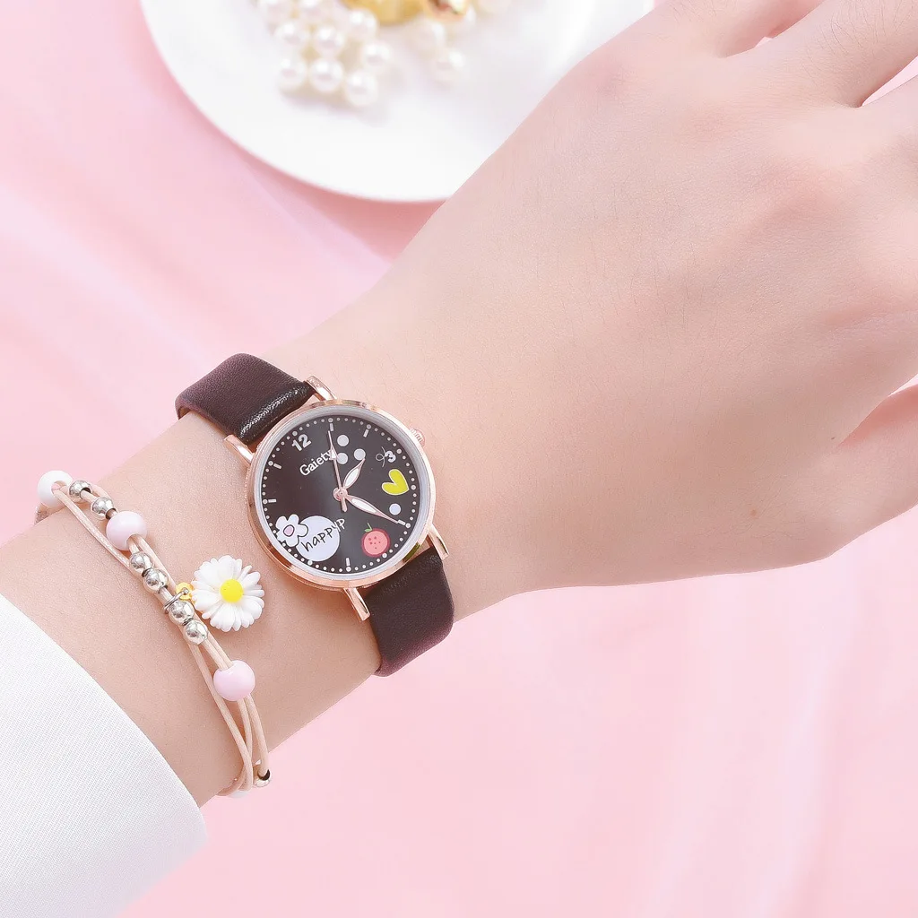 2pcs Combination Cartoon Women's watches Bracelet Montre Femme Luxury Watch Gift Branded Wristwatch Women Fashion watches 2021
2pcs Combination Cartoon Women's watches Bracelet Montre Femme Luxury Watch Gift Branded Wristwatch Women Fashion watches 2021