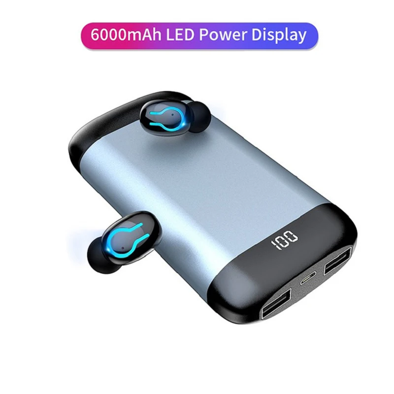 Q66 Wireless Bluetooth V5.0 Earphone HD Stereo Sports TWS 6000mah Case Waterproof with Dual Mic and Earphone Charge Battery
Q66 Wireless Bluetooth V5.0 Earphone HD Stereo Sports TWS 6000mah Case Waterproof with Dual Mic and Earphone Charge Battery