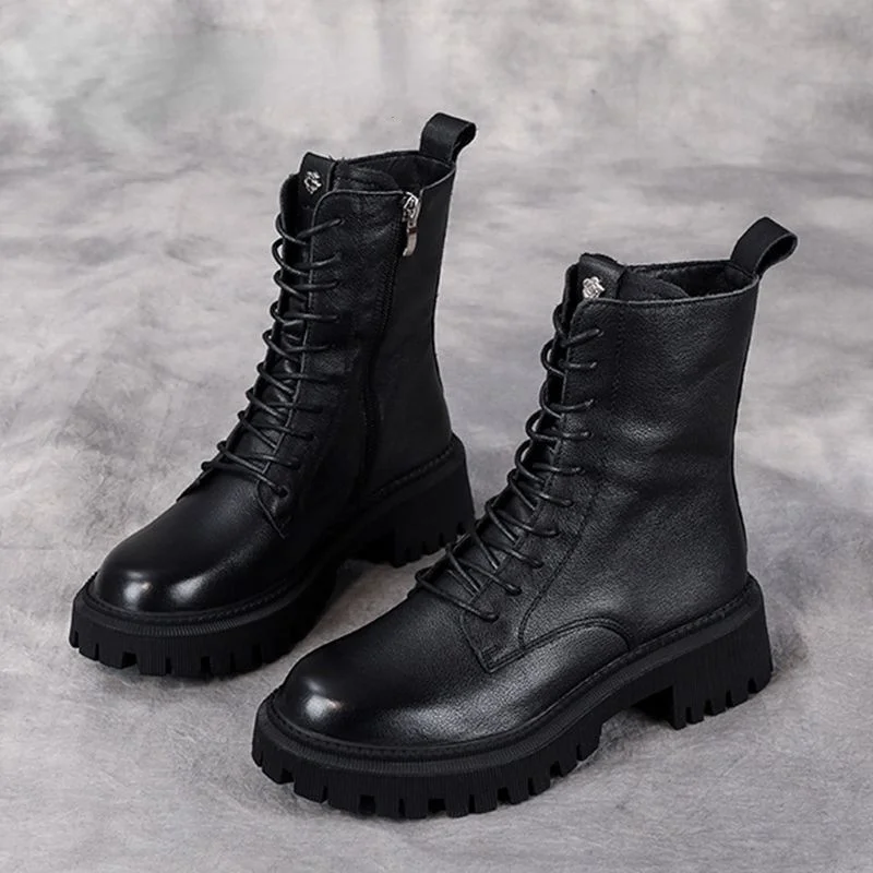 Thick bottomed Martin boots women's British fashion winter boots spring and autumn single boots leather shoes popular this year
Thick bottomed Martin boots women's British fashion winter boots spring and autumn single boots leather shoes popular this year
