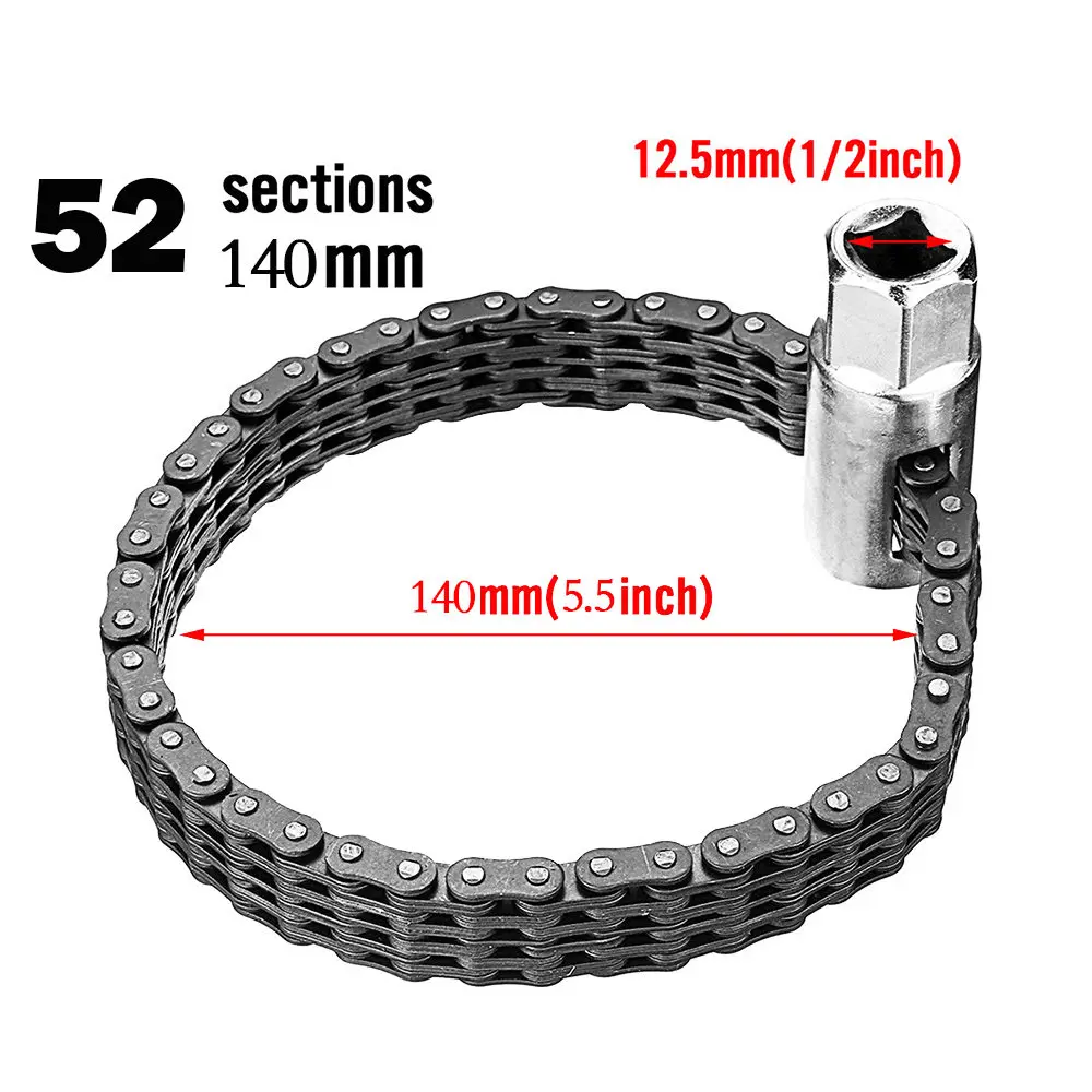 Chain Type Oil Filter Wrench Auto Reinforced Swivel Universal Adjustable Tool Car Accessories
Chain Type Oil Filter Wrench Auto Reinforced Swivel Universal Adjustable Tool Car Accessories