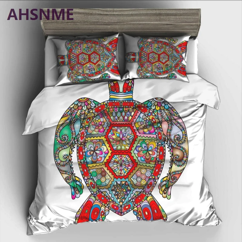 AHSNME Bohemian Colored Big Turtle Bedding Set High-definition Print Quilt Cover for RU AU EU US Size Market jogo de cama
AHSNME Bohemian Colored Big Turtle Bedding Set High-definition Print Quilt Cover for RU AU EU US Size Market jogo de cama