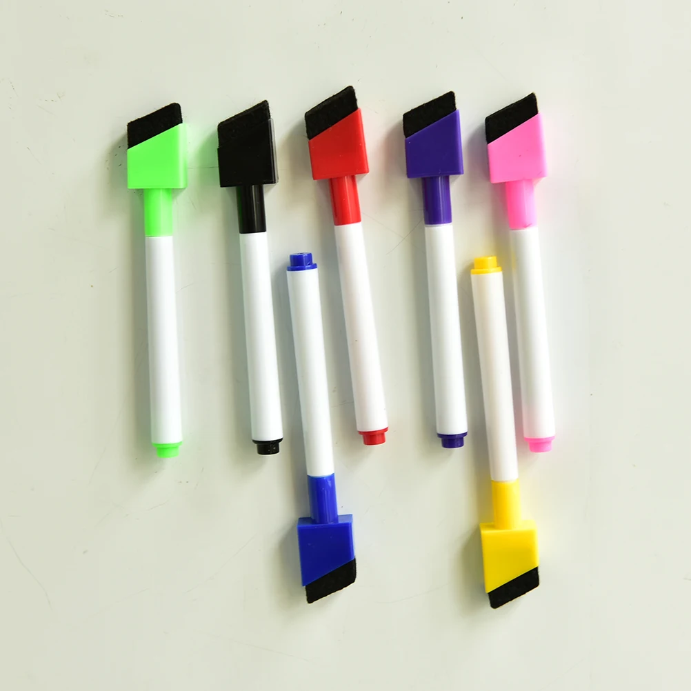 5pcs/lot Magnetic Whiteboard Pen Erasable Dry White Board Markers Magnet Built In Eraser Office School Supplies
5pcs/lot Magnetic Whiteboard Pen Erasable Dry White Board Markers Magnet Built In Eraser Office School Supplies