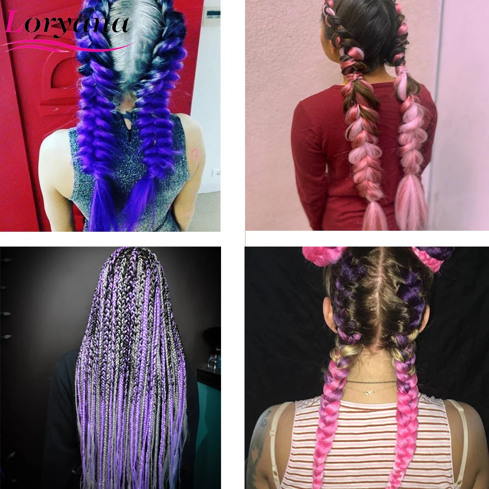 Loryana Synthetic hair Braids Ombre Braiding Hair Extension Box Braid Hair Yellow Golden Pink Purple Colors Crochet braids
Loryana Synthetic hair Braids Ombre Braiding Hair Extension Box Braid Hair Yellow Golden Pink Purple Colors Crochet braids
