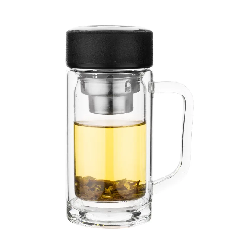 Double-layer Glass Cup With Handle Insulated Portable Men Water Cup Tea Water Separation Tea Cup
Double-layer Glass Cup With Handle Insulated Portable Men Water Cup Tea Water Separation Tea Cup