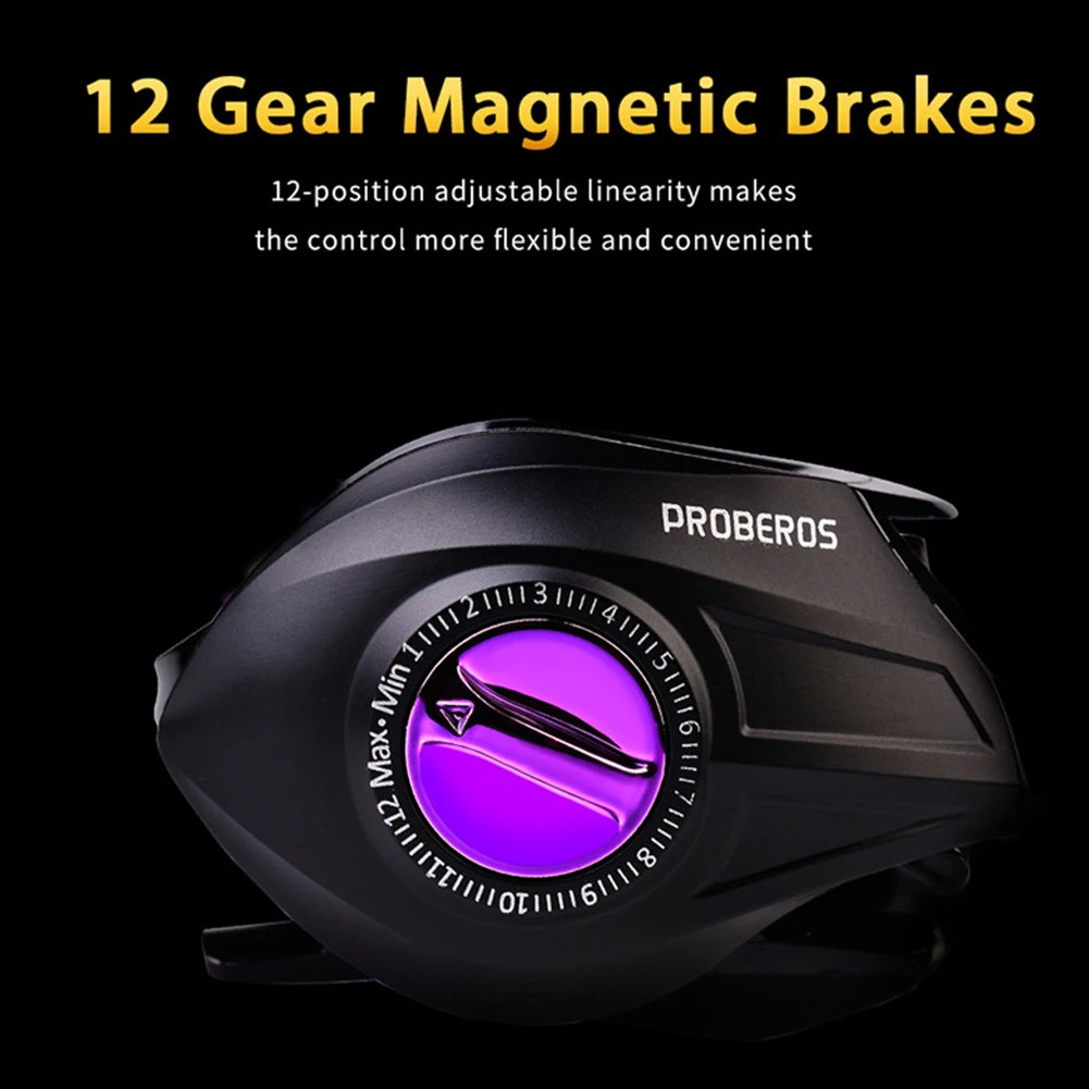 Fishing Reel Baitcasting Reel 7.2:1 Speed Ratio 10KG Max Drag 12 Magnetic Brake Left Right Hand Metal Spool Fishing Wheel Tackle
Fishing Reel Baitcasting Reel 7.2:1 Speed Ratio 10KG Max Drag 12 Magnetic Brake Left Right Hand Metal Spool Fishing Wheel Tackle