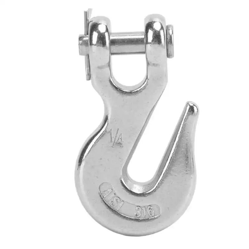 Slip Hook 1/4in Crane Hook 316 Stainless Steel for Forestry Machinery for Marine Boat
Slip Hook 1/4in Crane Hook 316 Stainless Steel for Forestry Machinery for Marine Boat