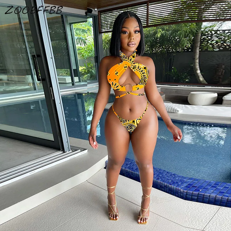 ZOOEFFBB Trendy Print 2 Piece Set Swimwear Woman Swimsuit Summer Backless Crop Top Bikini Push Up Beachwear Biquini Bathing Suit
ZOOEFFBB Trendy Print 2 Piece Set Swimwear Woman Swimsuit Summer Backless Crop Top Bikini Push Up Beachwear Biquini Bathing Suit