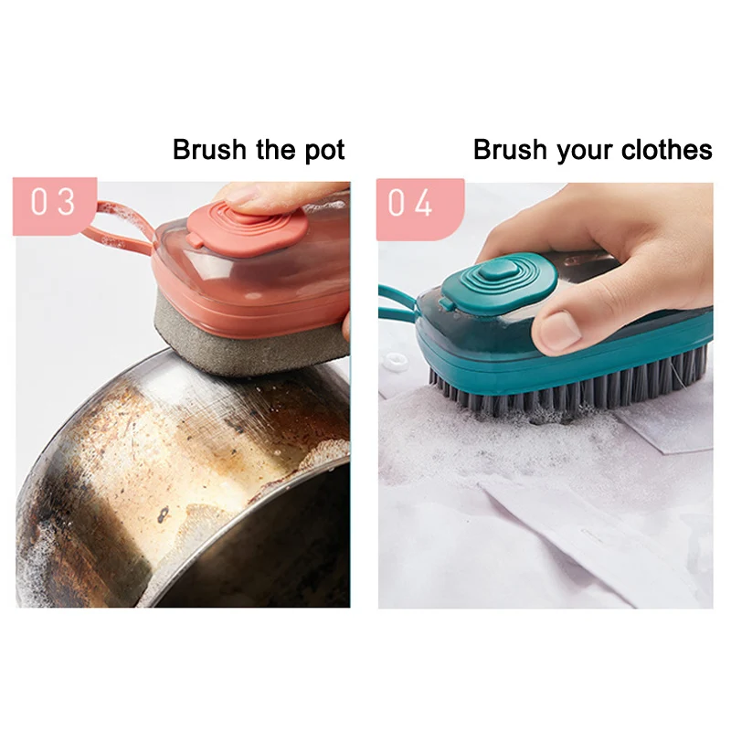 Kitchen Cleaning Brush Multifunctional Liquid Soap Dispenser Laundry Brush Soft Bristles Shoe Brush Health99
Kitchen Cleaning Brush Multifunctional Liquid Soap Dispenser Laundry Brush Soft Bristles Shoe Brush Health99