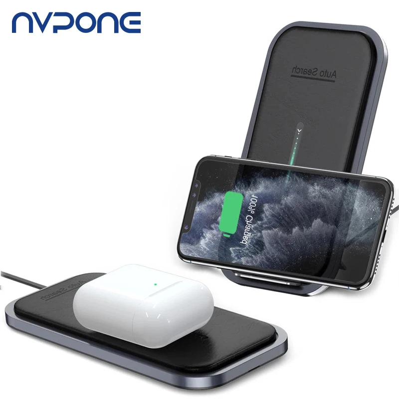 Беспроводное зарядное устройство 2 в 1, 15 Вт, для iPhone12 11 X/XS XR Airpods 
Беспроводное зарядное устройство 2 в 1, 15 Вт, для iPhone12 11 X/XS XR Airpods