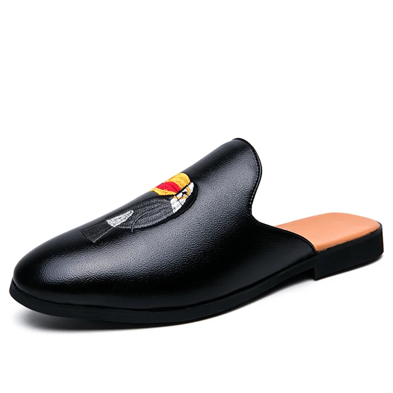 Мужские шлепанцы из ПУ кожи, дышащие, без застежки, лоферы, полуботинки, Легкие уличные, повседневная обувь, черные
Мужские шлепанцы из ПУ кожи, дышащие, без застежки, лоферы, полуботинки, Легкие уличные, повседневная обувь, черные