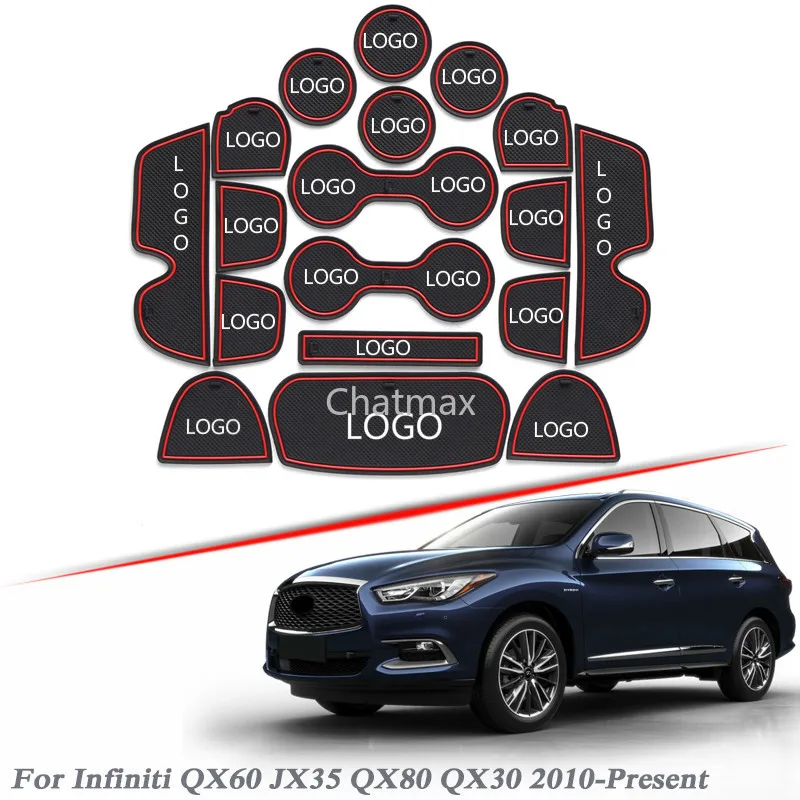Фирменный Логотип, автомобильный Стайлинг для Infiniti QX60 JX35 QX80 QX30 2010-2020, коврик для прорези для ворот, коврик для внутренней двери, противосколь...
Фирменный Логотип, автомобильный Стайлинг для Infiniti QX60 JX35 QX80 QX30 2010-2020, коврик для прорези для ворот, коврик для внутренней двери, противосколь...
