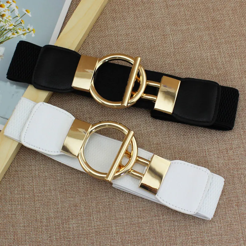 Fashion Wide Waist Belt Lady Elastic Corset Waist Metal Buckle Casual Waistband Stretch Women Dress Belt Accessories
Fashion Wide Waist Belt Lady Elastic Corset Waist Metal Buckle Casual Waistband Stretch Women Dress Belt Accessories