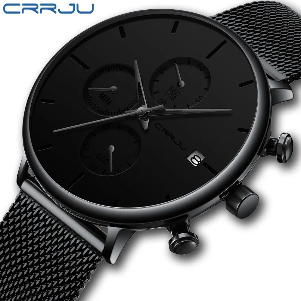 CRRJU Casual Business Watch Mens Dress Watches Top Brand Luxury Waterproof Sport Watch Men Dial Quartz Watch Relogio Masculino
CRRJU Casual Business Watch Mens Dress Watches Top Brand Luxury Waterproof Sport Watch Men Dial Quartz Watch Relogio Masculino