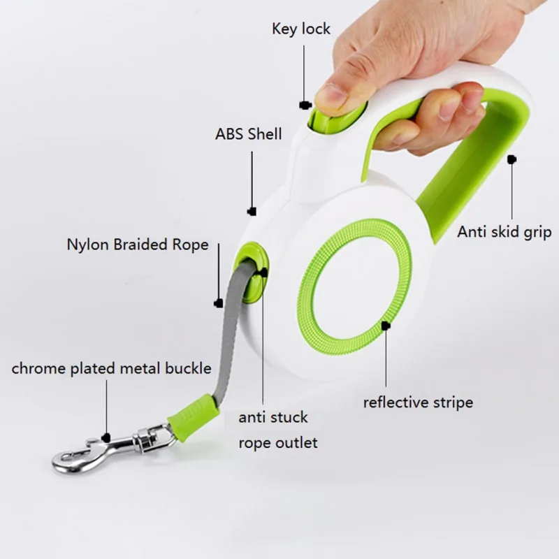 3m 5m Retractable Dog Leash Durable Nylon Night Big Dog Walking Leash Automatic Extending Dog Leash Rope Pet Accessories
3m 5m Retractable Dog Leash Durable Nylon Night Big Dog Walking Leash Automatic Extending Dog Leash Rope Pet Accessories