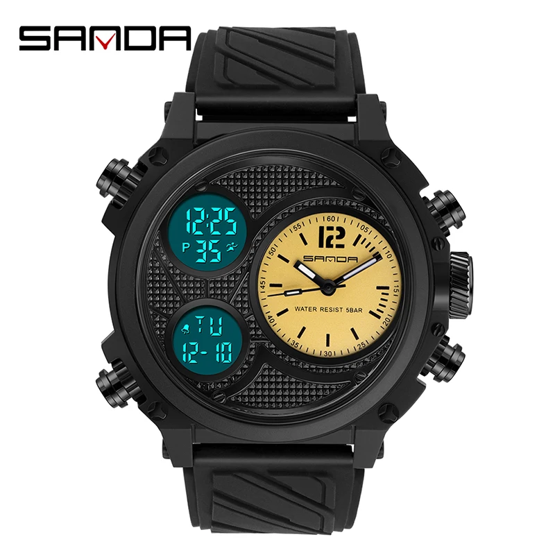SANDA Top Brand Luxury Sports Men's Watches Waterproof Military Quartz Watch For Men Wristwatch Clock relogio masculino
SANDA Top Brand Luxury Sports Men's Watches Waterproof Military Quartz Watch For Men Wristwatch Clock relogio masculino