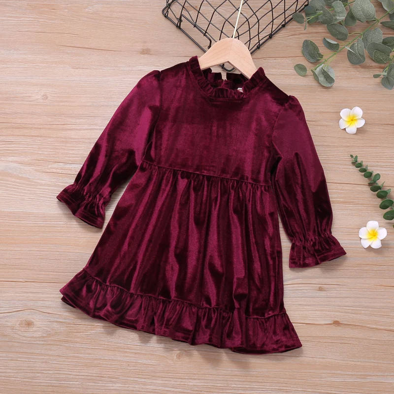 Kids Party Dresses for Girls Princess Dress Winter Christmas Red Dress Clothes Autumn Toddler Girls Long Sleeve Velvet Dress
Kids Party Dresses for Girls Princess Dress Winter Christmas Red Dress Clothes Autumn Toddler Girls Long Sleeve Velvet Dress