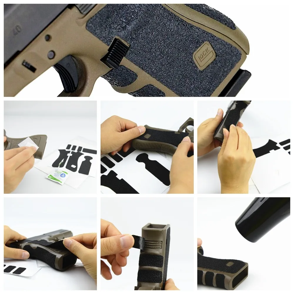 Нескользящая резиновая текстурная лента-перчатка для обертывания Gen 3 4 5 Glock 17 19 26